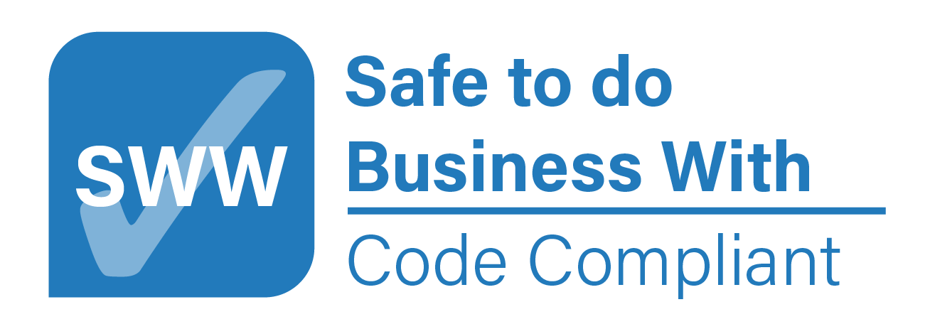 SWW – Safe to do Business With, Code Compliant badge
